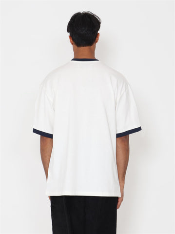 Alper T-shirt - Off White/Navy - F5 Concept Store