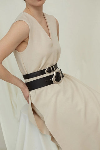 Ako mini belt - Black/Silver - F5 Concept Store