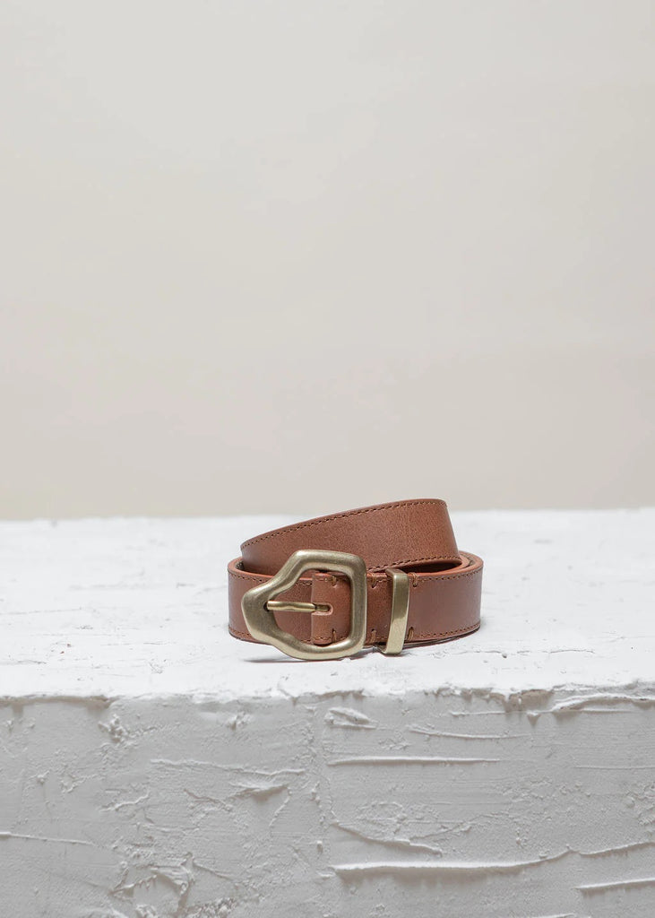 Ako mini belt - Nutmeg/Gold - F5 Concept Store