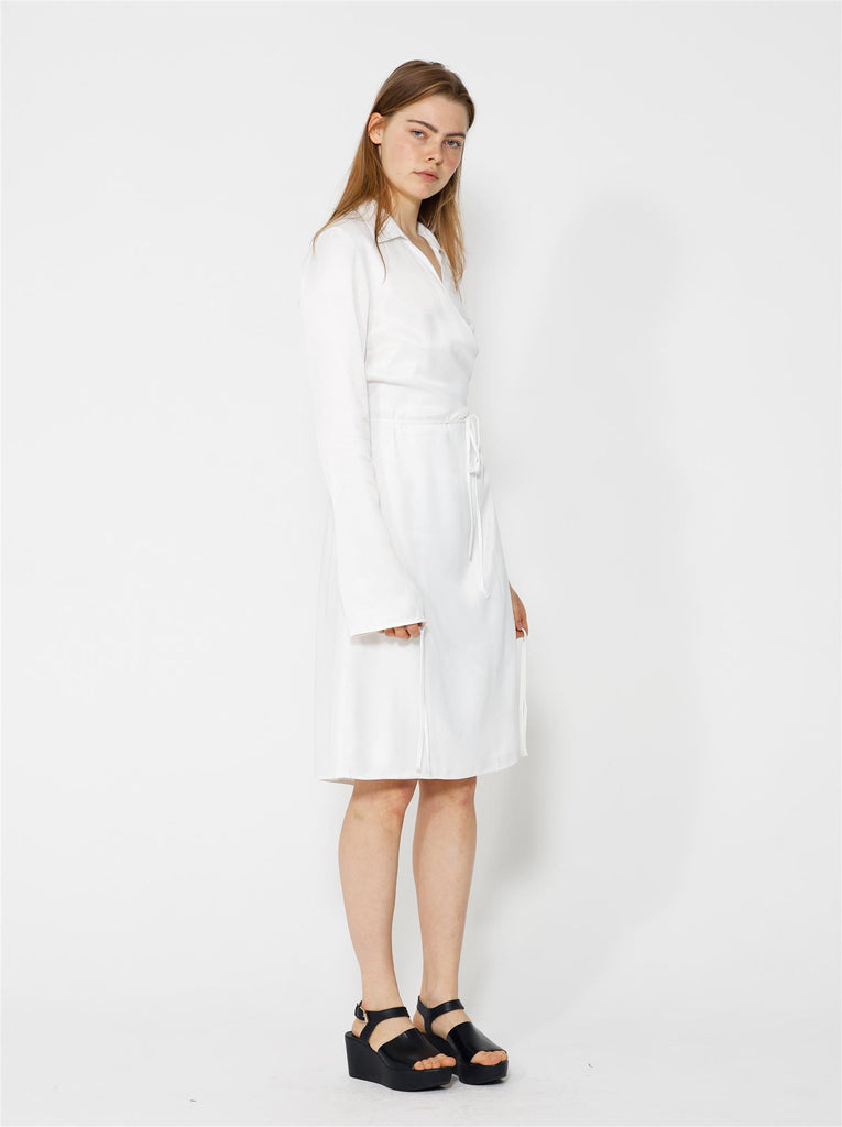 Lucja Wrap Dress - Cream