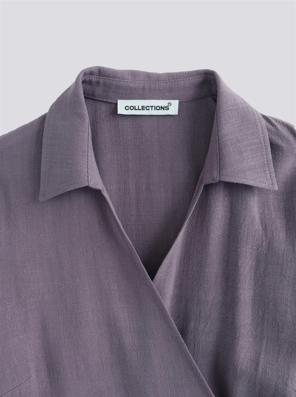 Lucja Wrap Top - Dark Lilac - F5 Concept Store
