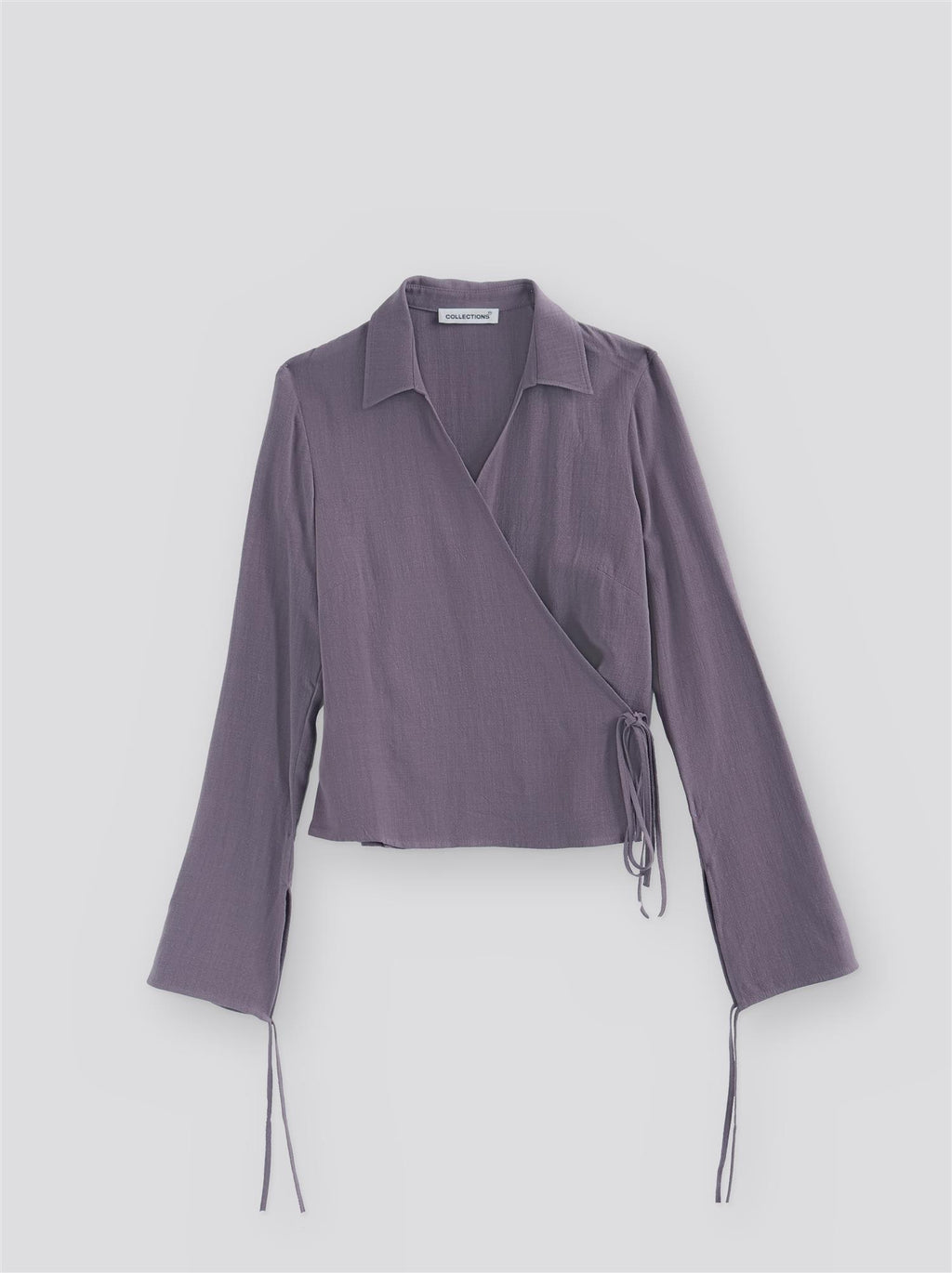 Lucja Wrap Top - Dark Lilac - F5 Concept Store
